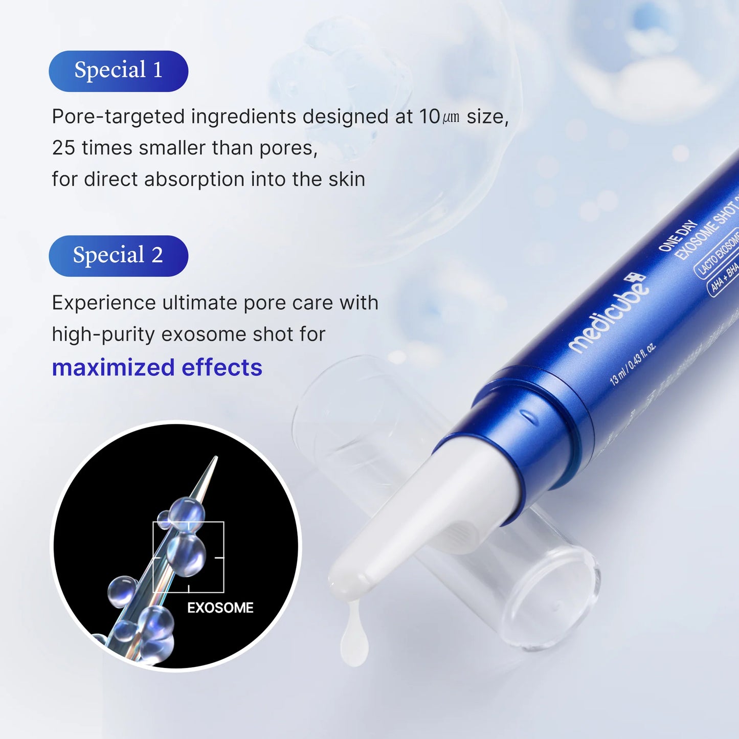 One Day Exosome Shot Pore Ampoule 7500